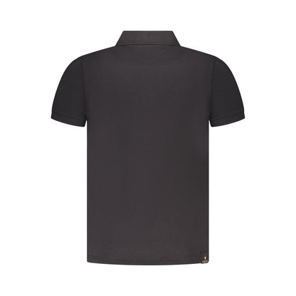 Black Cotton Polo Shirt
