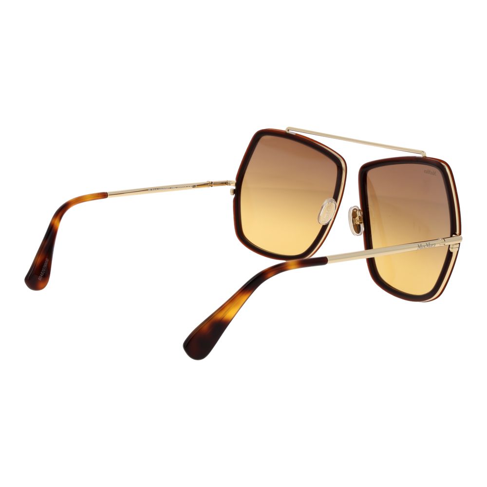 Brown Metal Sunglasses