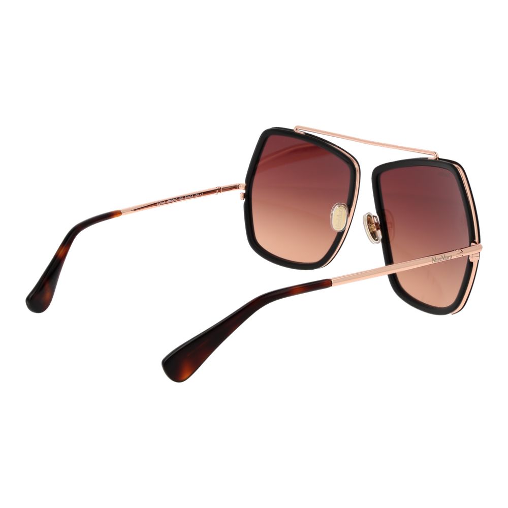 Brown Metal Sunglasses