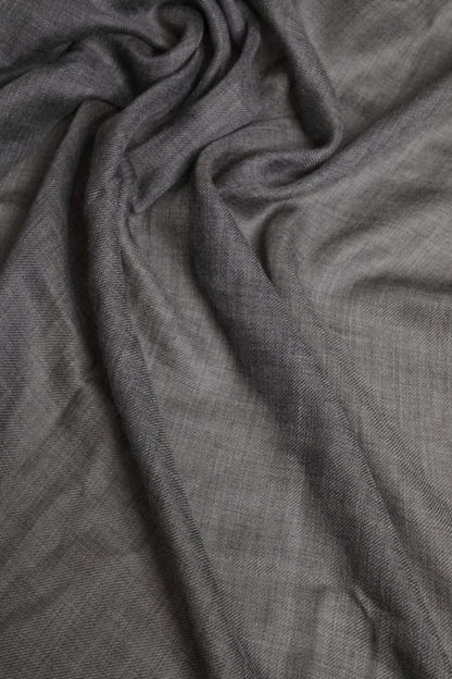 Gray Logo Print Neck Warmer Wrap Shawl Scarf