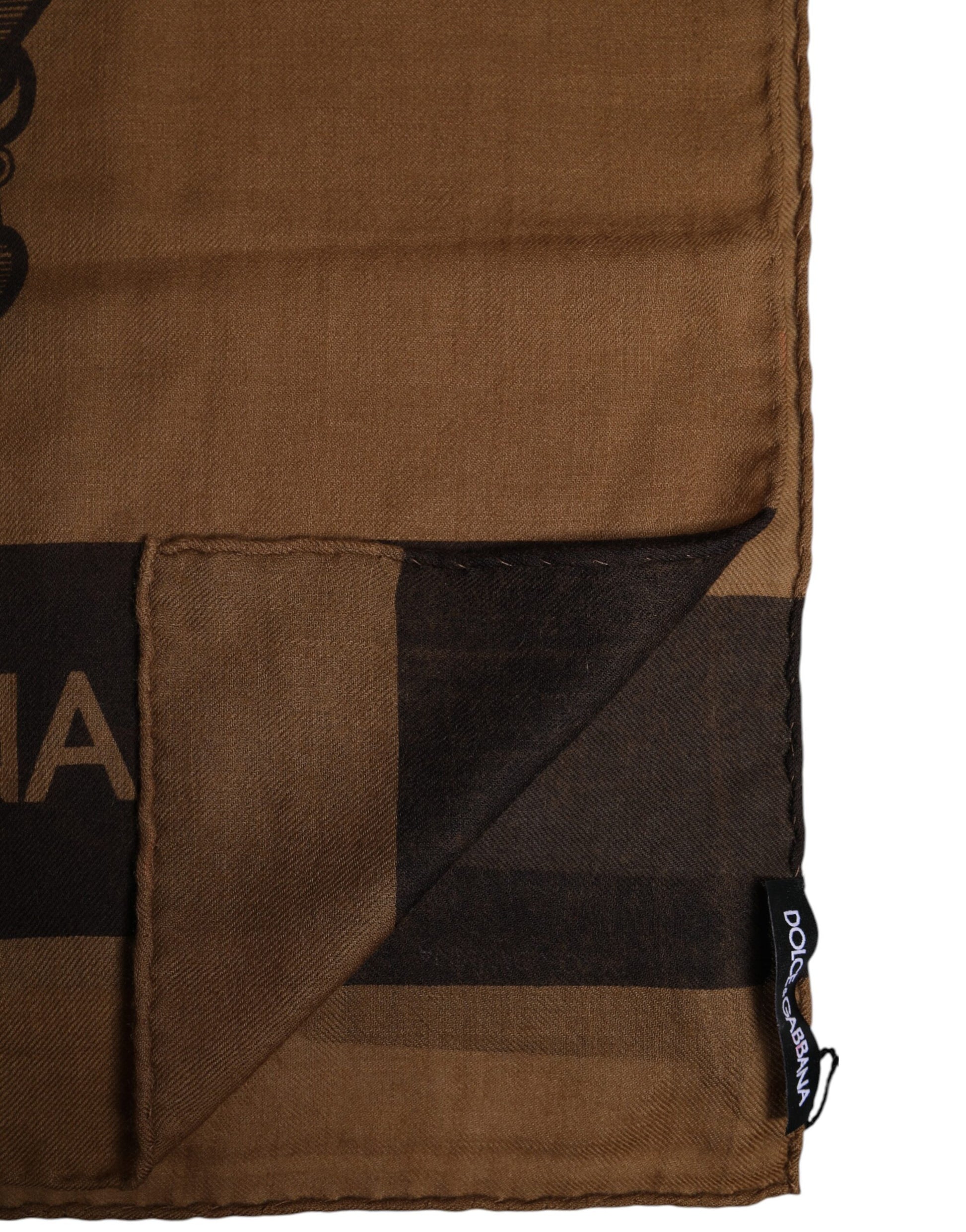 Brown DG Crown Neck Warmer Men Foulard Scarf