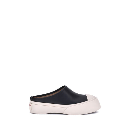 Black Rubber Mules