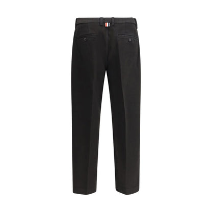 Black Cotton Dress Pants