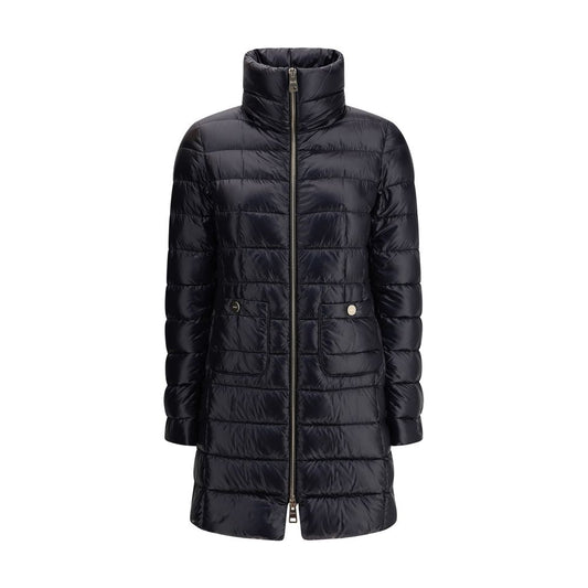 Black Polyamide Full-Length Jacket