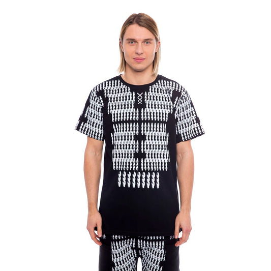 Schwarzes Baumwoll-T-Shirt für Herren