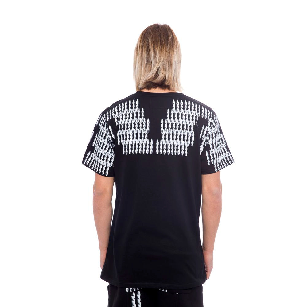 Schwarzes Baumwoll-T-Shirt für Herren