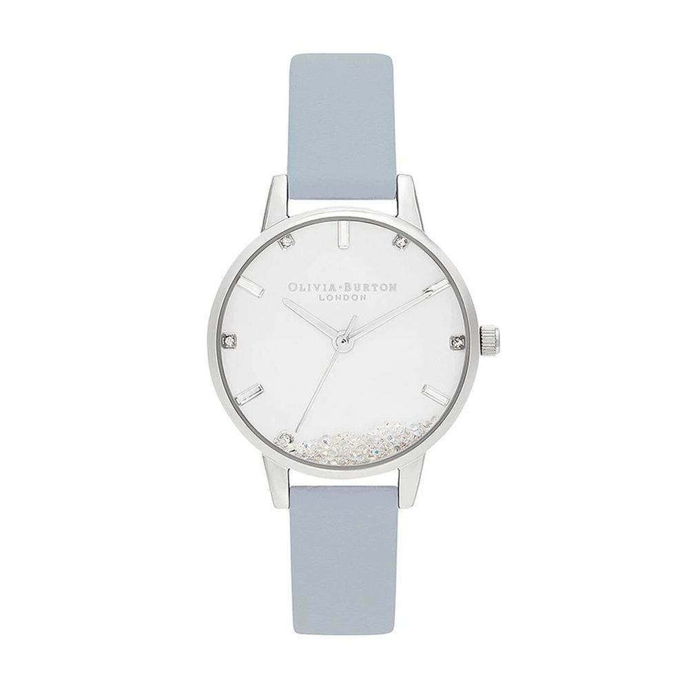 Blue Artificial Leather Dress Watch
