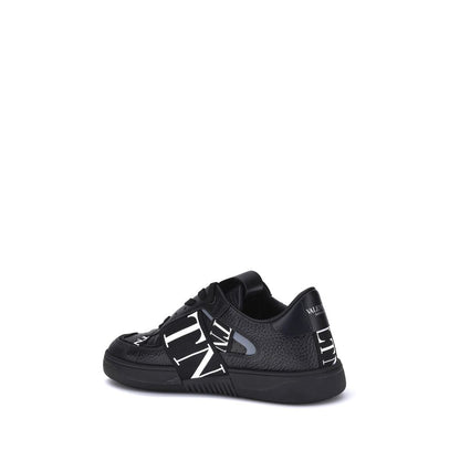 Black Rubber Low Top Sneakers