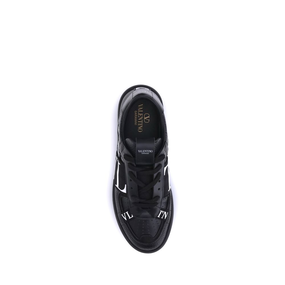Black Rubber Low Top Sneakers