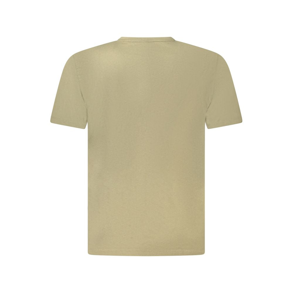 Green Cotton Men T-Shirt