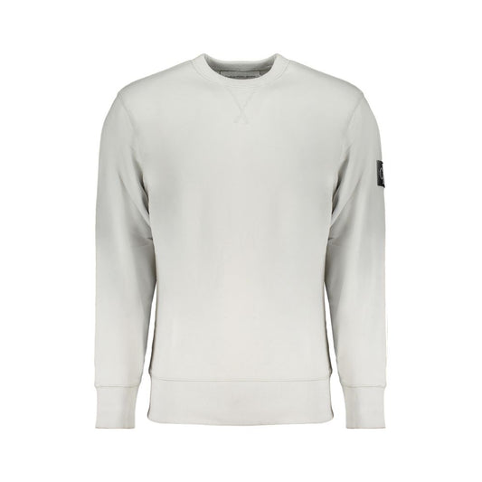 Gray Cotton Men Sweater