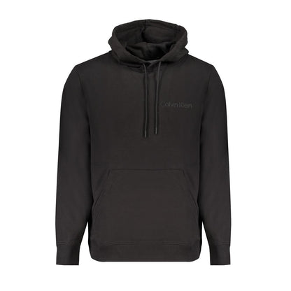 Black Cotton Men Sweater