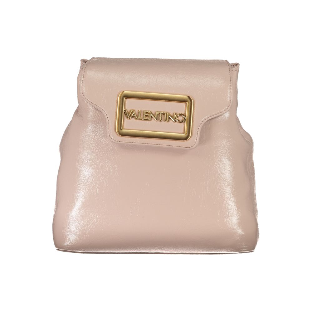 Pink Polyethylene Backpack