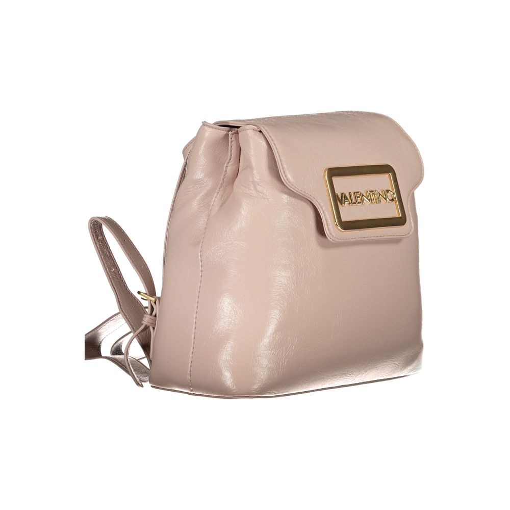 Pink Polyethylene Backpack