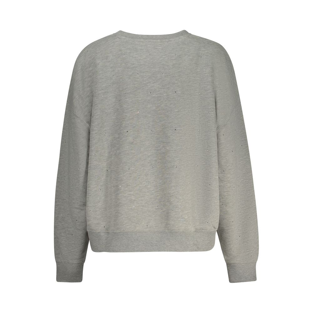 Gray Cotton Women Sweater