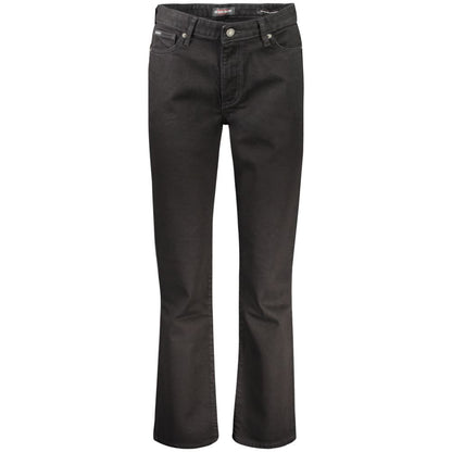 Black Cotton Women's Jeans
