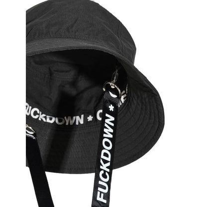 Black Polyester Men Fisherman Hat