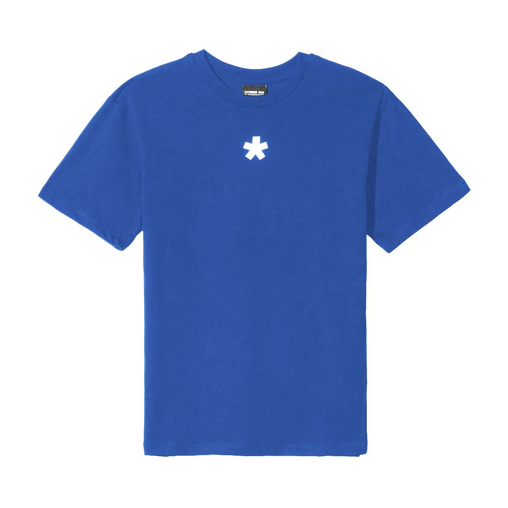 Blue Cotton Women T-Shirt