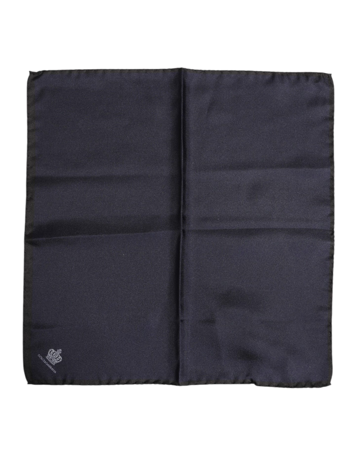 Blue DG Crown Silk Square Men Foulard Scarf