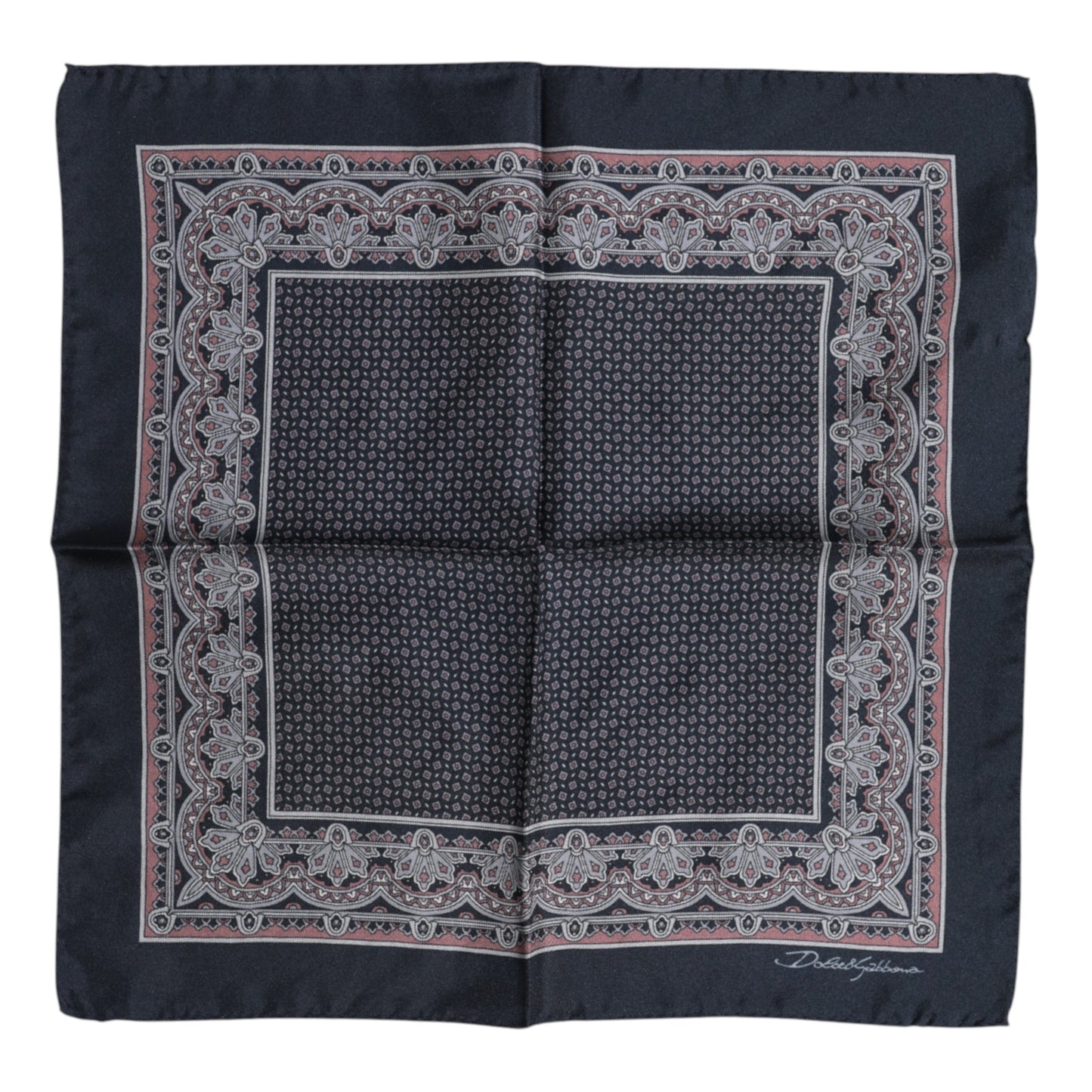 Multicolor Fantasy Silk Square Foulard Scarf