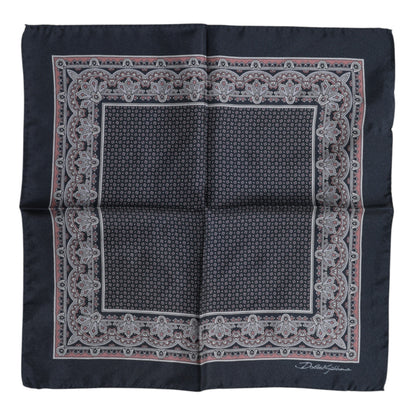 Multicolor Fantasy Silk Square Foulard Scarf