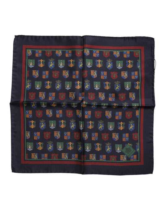 Multicolor Medals Square Foulard Scarf
