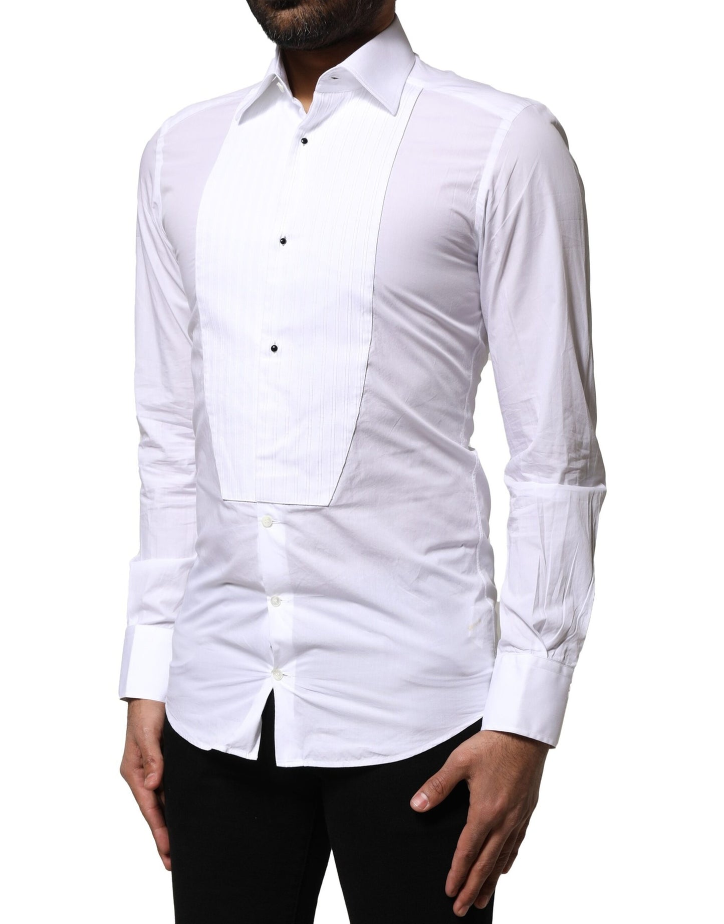 White GOLD Cotton Poplin Formal Dress Shirt
