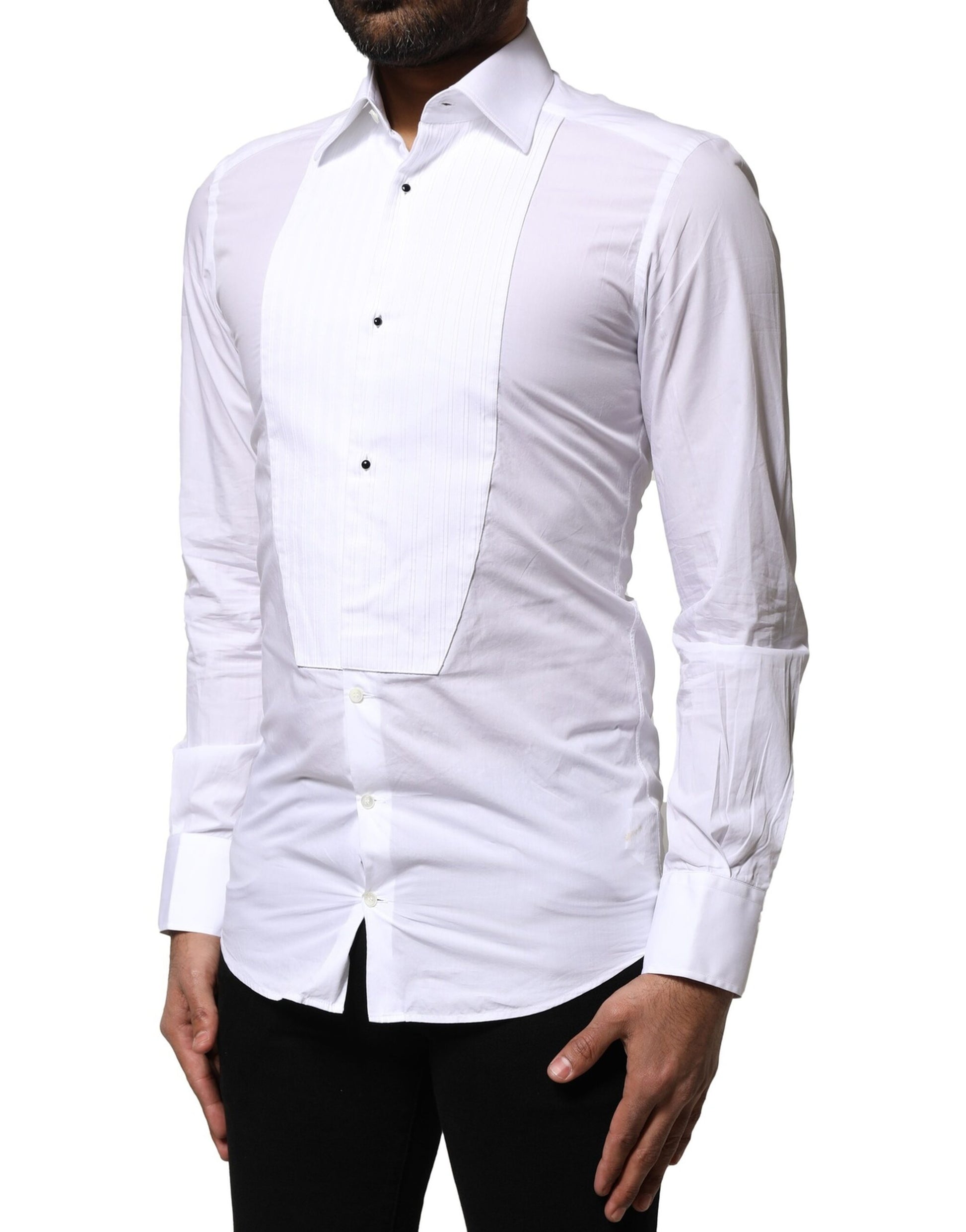 White GOLD Cotton Poplin Formal Dress Shirt