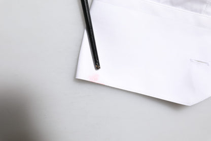 White GOLD Embroidery Detailed Dress Shirt