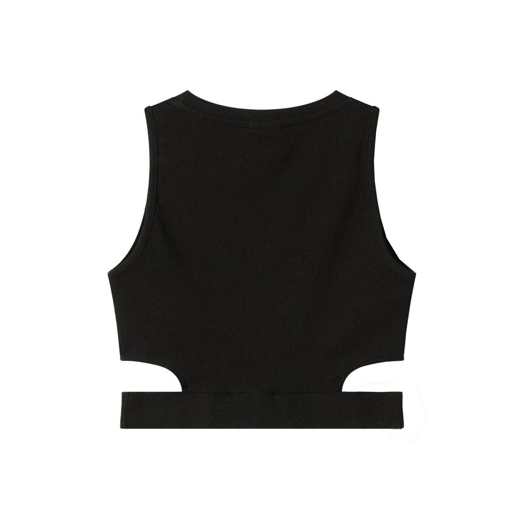 Black Cotton Women Top