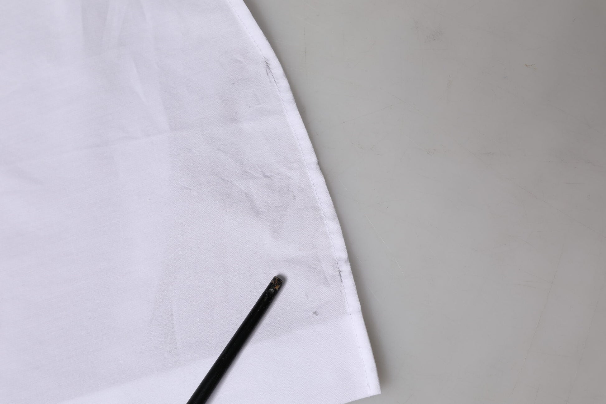 White Cotton Collared Short Sleeves Top