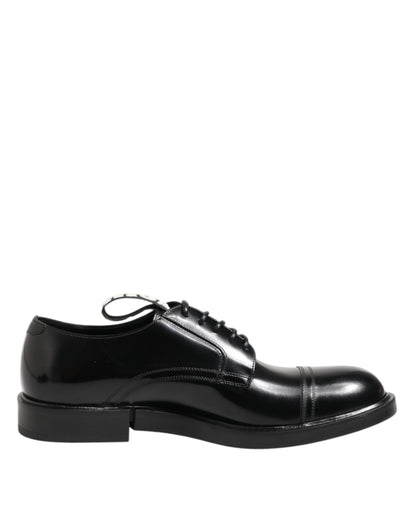 Black Leather Dress Lace Up Men Formal Shoes