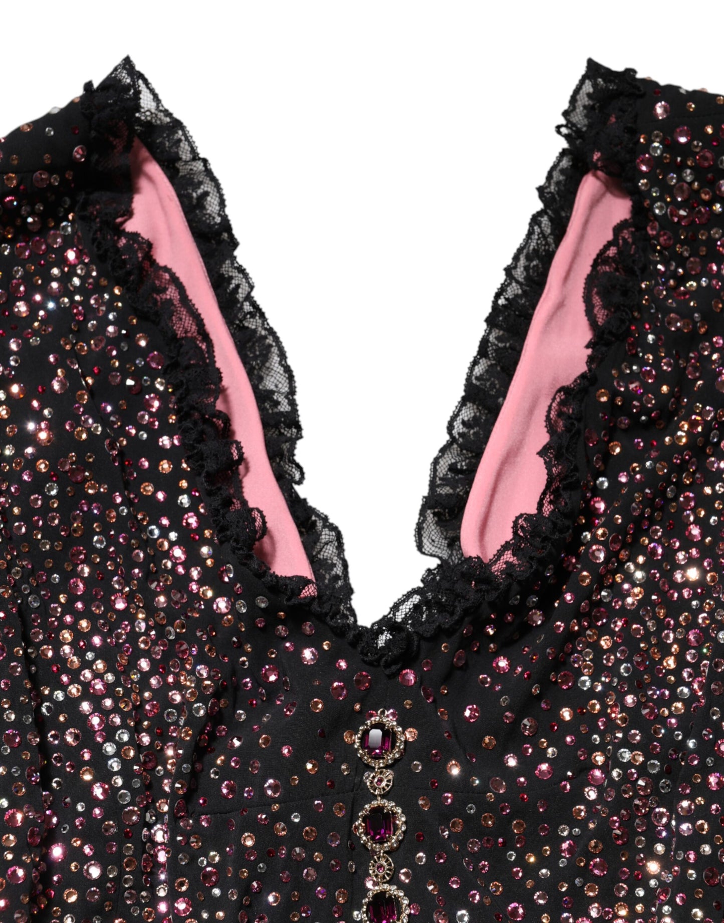 Multicolor Embellished Mermaid Gown Dress