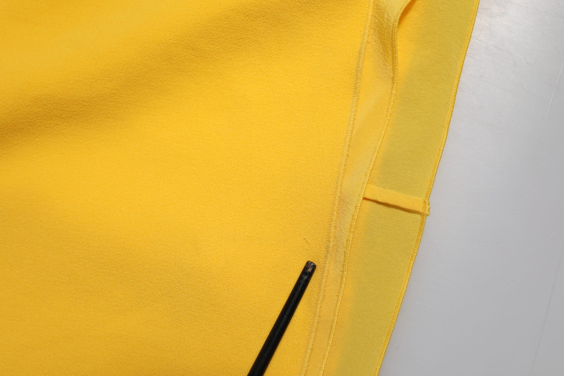 Yellow One Shoulder Side Slit Sheath Dress