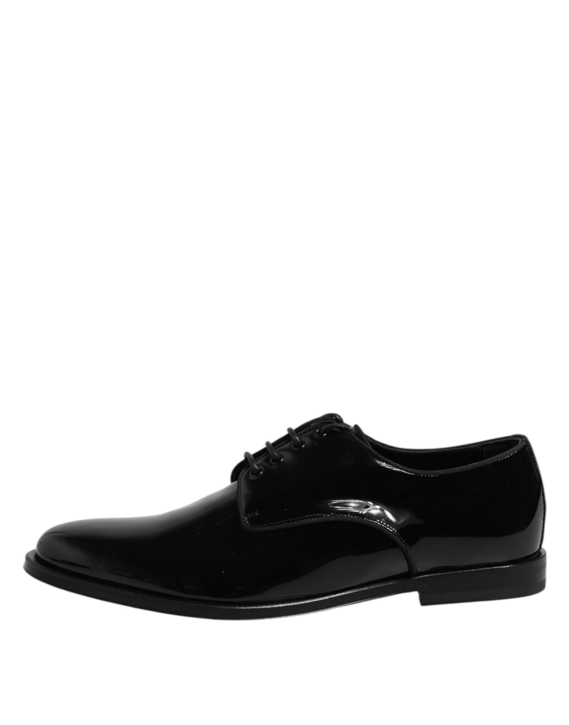 Black Patent Leather Derby Formal Dress Shoes