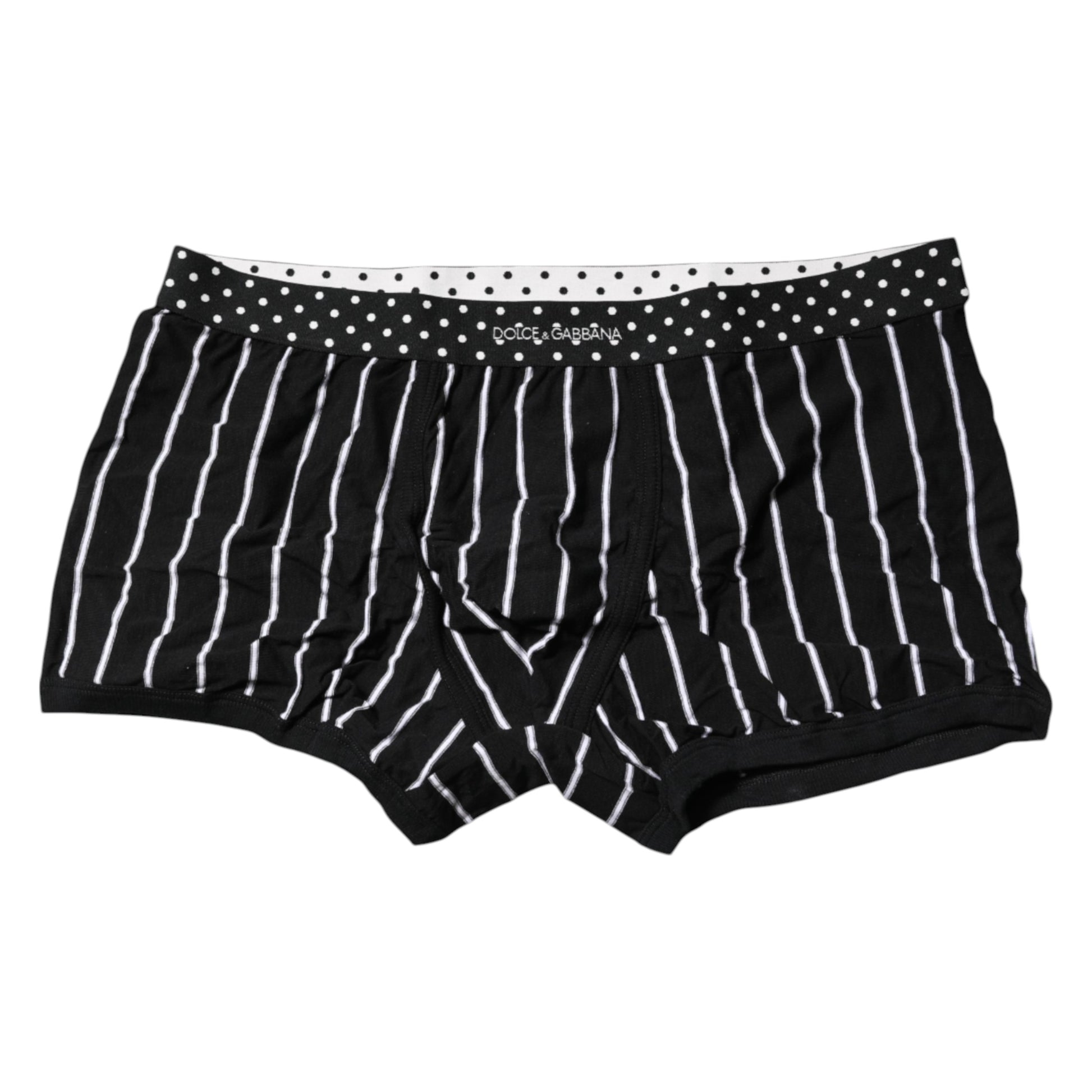 Black White Striped Regular Boxer Underwear