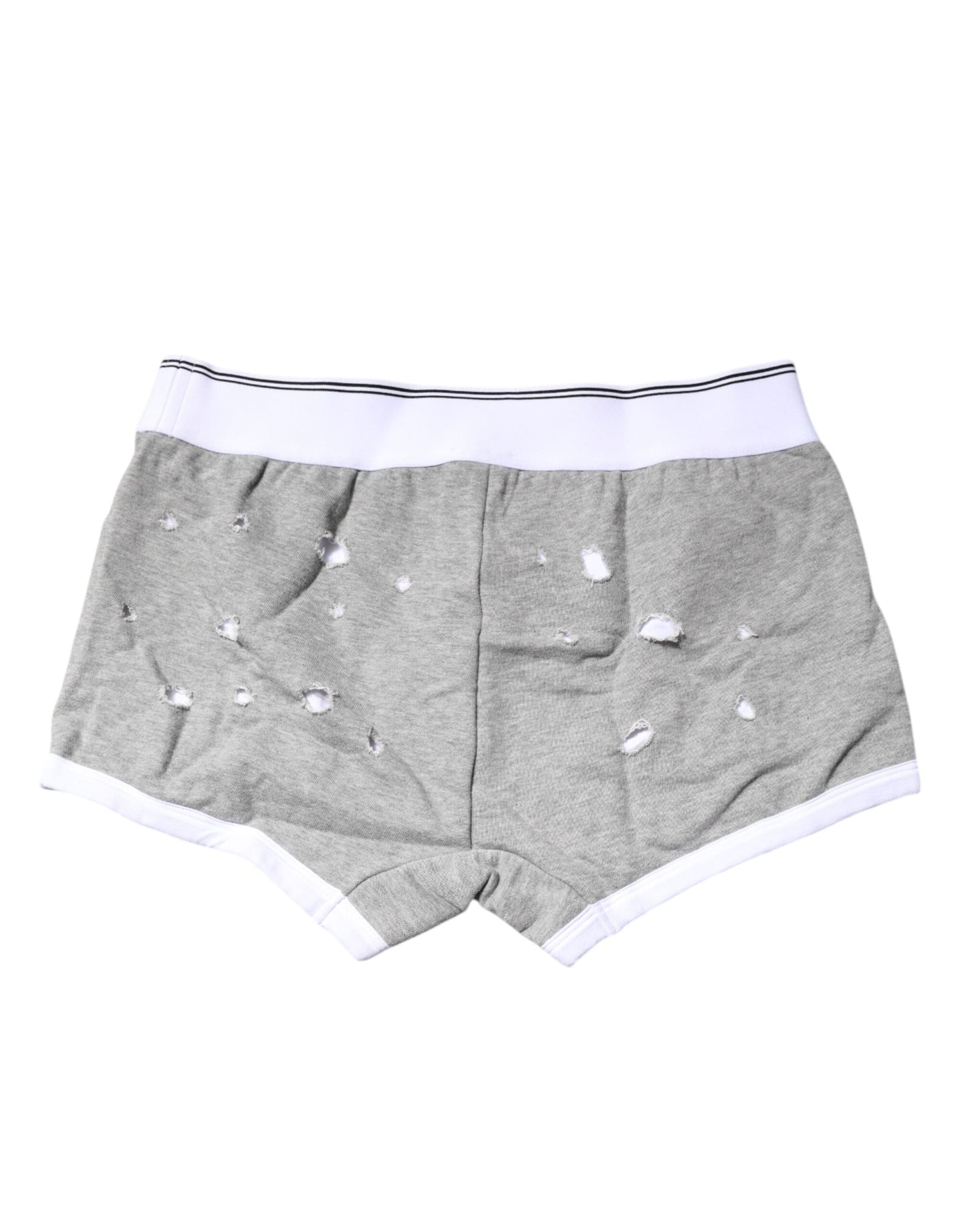 Gray Cotton Stretch Regular Boxer Underwear