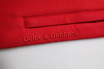 Red Cotton Logo Jogger Men Sweatpants Pants