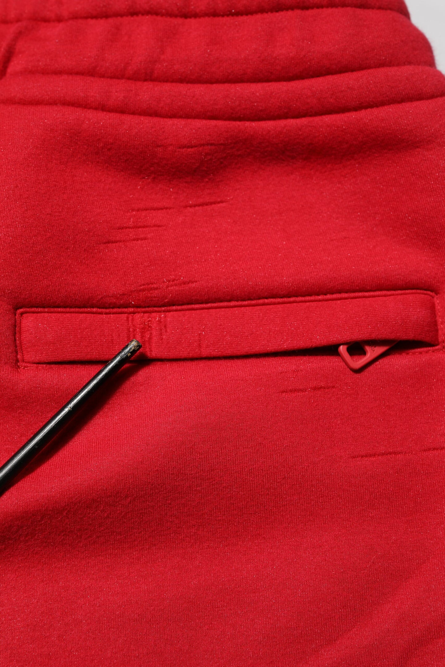 Red Cotton Logo Jogger Men Sweatpants Pants