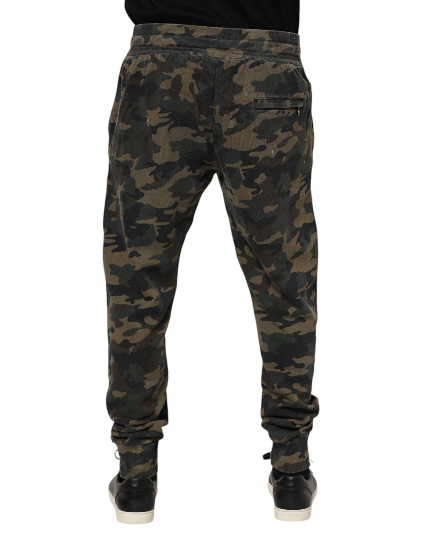 Brown Camouflage Cotton Men Jogger Pants