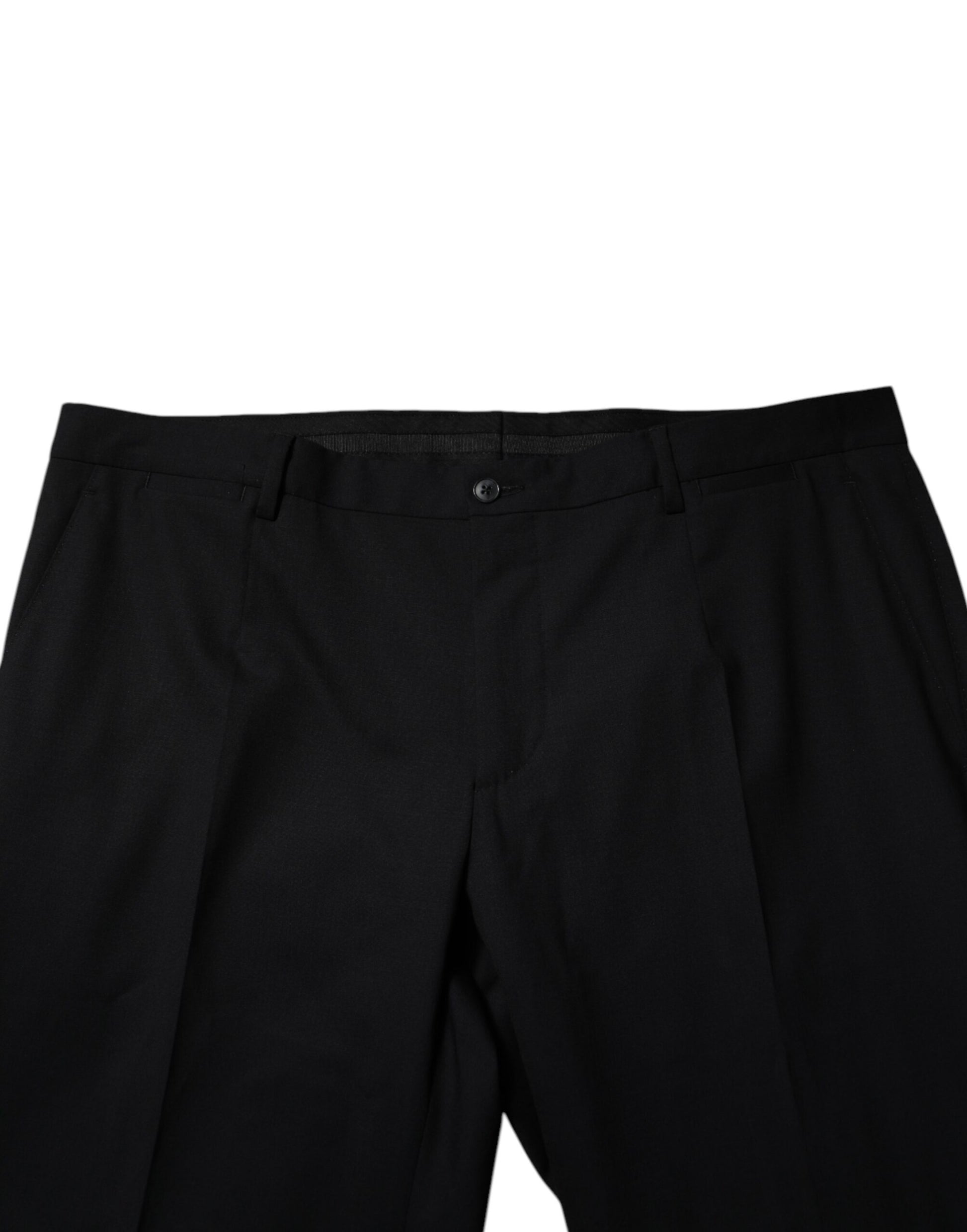 Black Wool Formal Dress Pants