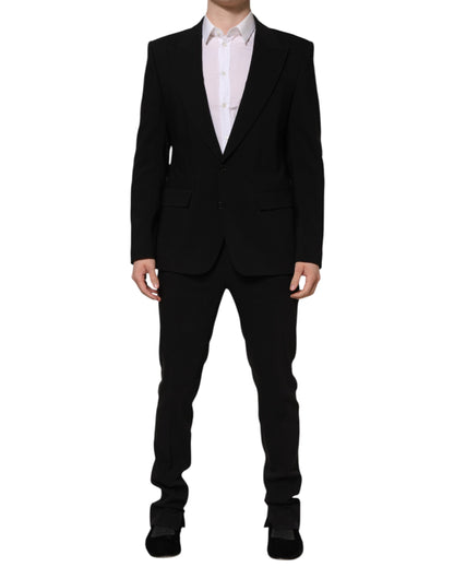 Black MARTINI Single Breasted 2 Piece Suit