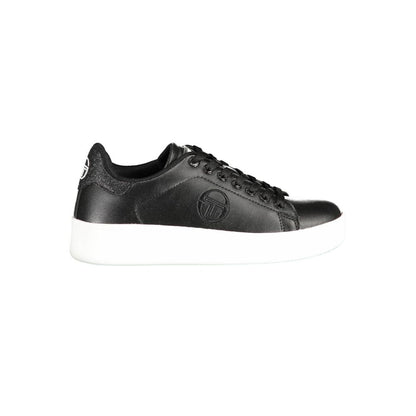 Black Polyester Sneaker