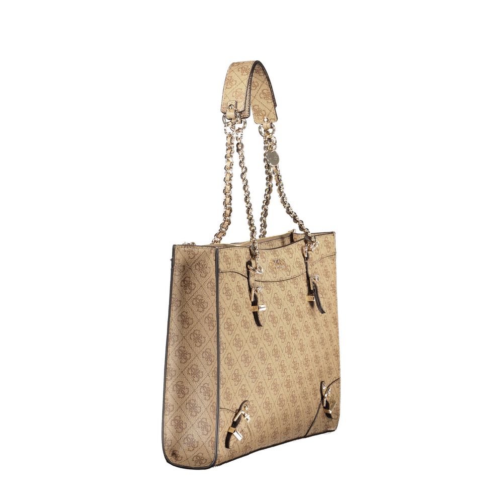 Beige Polyethylene Handbag