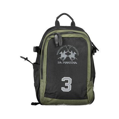 Black Polyester Backpack