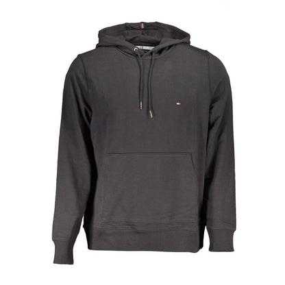 Black Cotton Men Sweater
