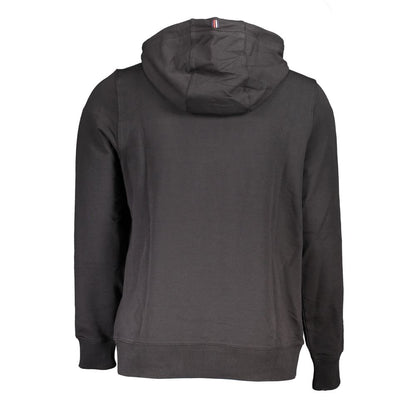 Black Cotton Men Sweater