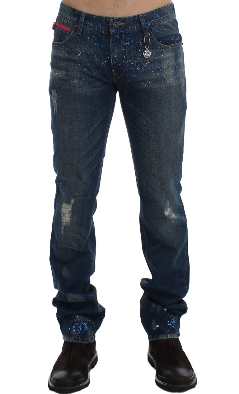 Schicke Slim Fit Jeans mit blauer Waschung