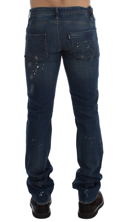 Schicke Slim Fit Jeans mit blauer Waschung