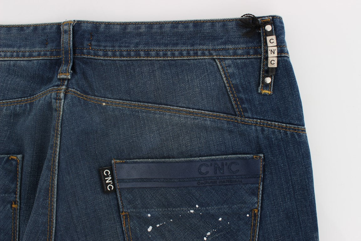 Schicke Slim Fit Jeans mit blauer Waschung